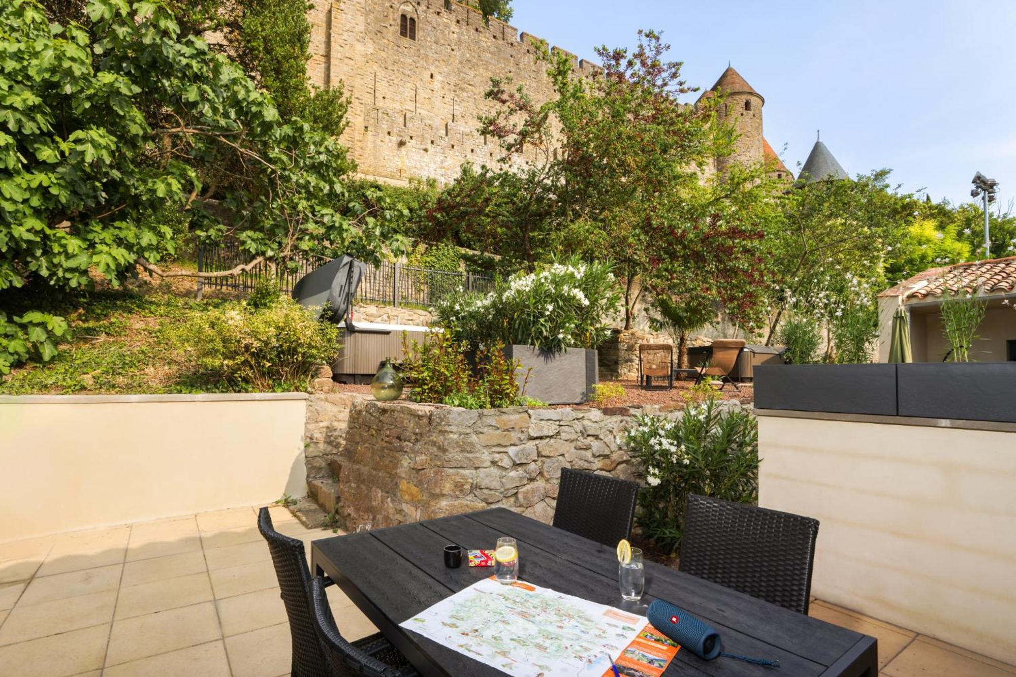 Maison Therese By Panorama Locations - Spa Privatif 카르카손 객실 사진